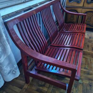 闲置木椅 二人座+三人